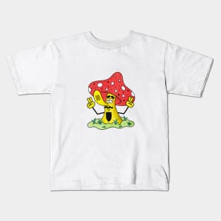 Peaceful Mushroom Kids T-Shirt